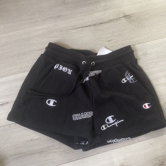 Champion Reverse Weave® Shorts Blk with Logo M Nwt - Picture 3 of 5